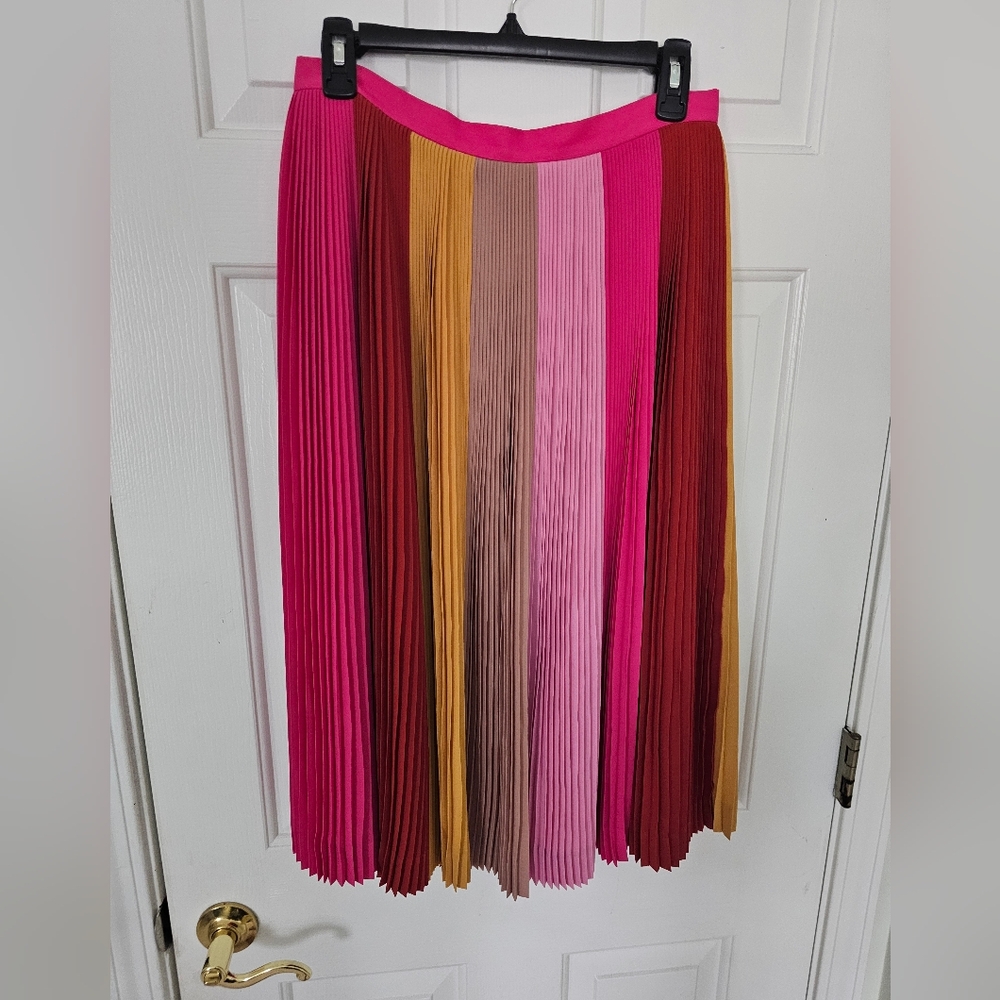 J. Crew Multicolor A-Line Skirt - Sz 6 - Picture 3 of 6